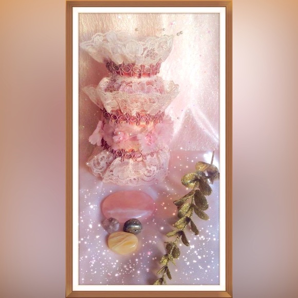 Hand Crafted The Burlesque Dancer Gypsy Jar Shabby Chic - Picture 8 of 8